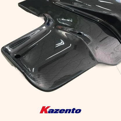 Kazento For Mini Cooper F56 Carbon AD Style Rear Bumper Under Diffuser Lip Spoiler