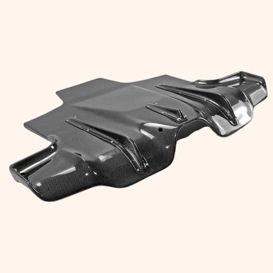 Kazento For Mini Cooper F56 Carbon AD Style Rear Bumper Under Diffuser Lip Spoiler