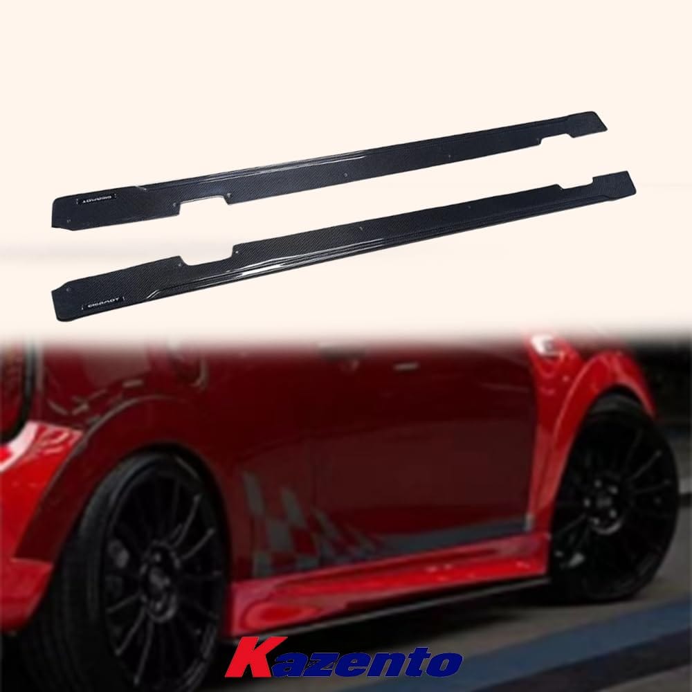 Kazento For Mini Cooper F56 Carbon AG Style Body Kits Trim Side Skirts Extensions