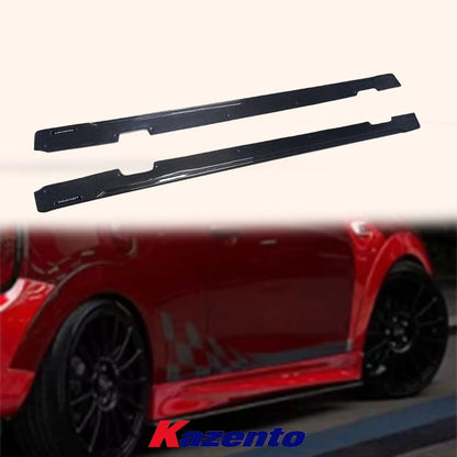 Kazento For Mini Cooper F56 Carbon AG Style Body Kits Trim Side Skirts Extensions