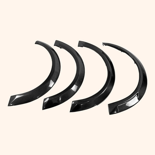 Kazento For Mini Cooper F56 Carbon Fiber Fender Flare Wheel Arch Eyebrow Cover Kits