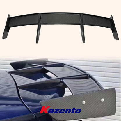 Kazento For Mini Cooper F56 Carbon Fiber RK Style Rear Trunk Bumper Spoiler Roof Wing