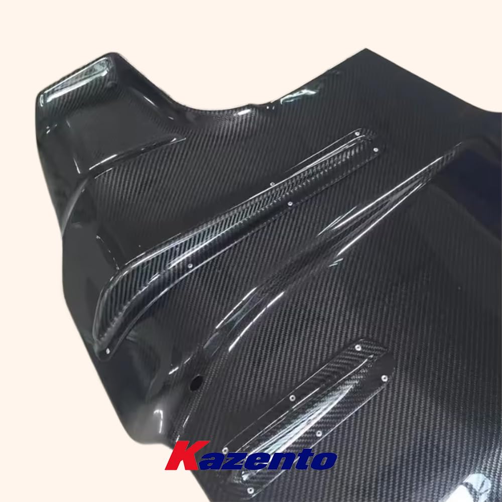 Kazento For Mini Cooper F56 Dry Carbon AD Style Rear Bumper Under Diffuser Lip Spoiler