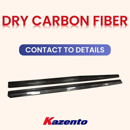Kazento For Mini Cooper F56 Dry Carbon D Style Body Kits Trim Side Skirt Extensions