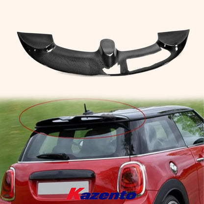 Kazento For Mini Cooper F56 Dry Carbon Fiber ADL Style Rear Trunk Roof Spoiler Wing Kit