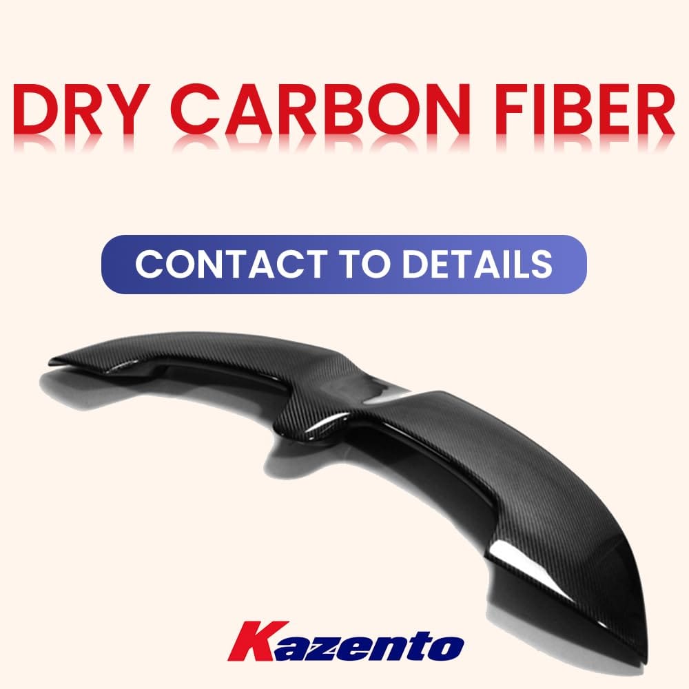 Kazento For Mini Cooper F56 Dry Carbon Fiber ADL Style Rear Trunk Roof Spoiler Wing Kit