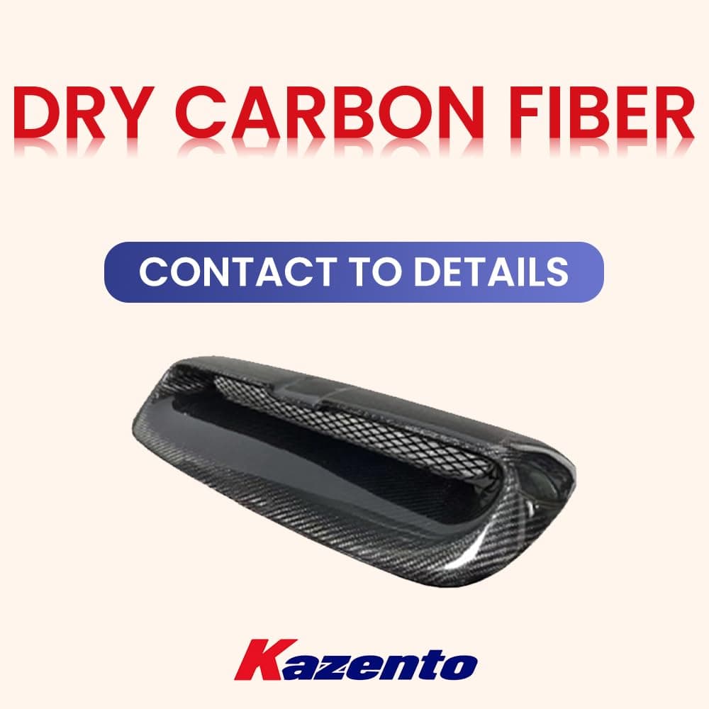 Kazento For Mini Cooper F56 Dry Carbon Fiber CS Style Hood Bonnet Scoop Air Vent Cover