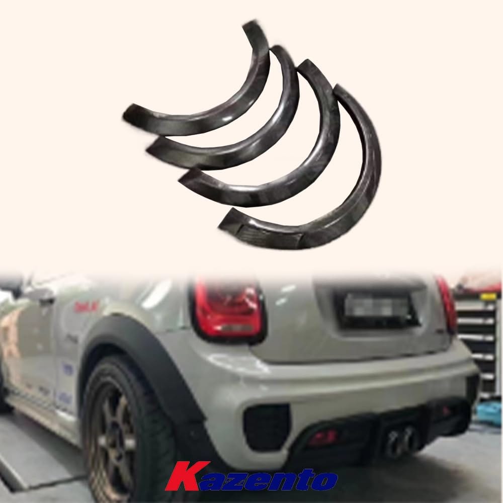 Kazento For Mini Cooper F56 Dry Carbon Fiber Fender Flare Wheel Arch Eyebrow Cover Kits Kazento Carbon Parts 车身侧板 F56-ARCH-ADL-DCF