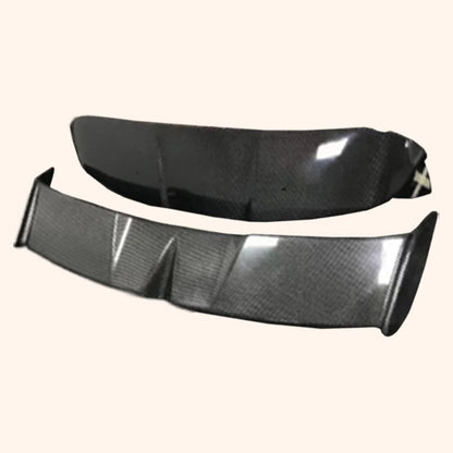 Kazento For Mini Cooper F56 Dry Carbon Fiber GAR Style Rear Trunk Roof Spoiler Wing 2pcs
