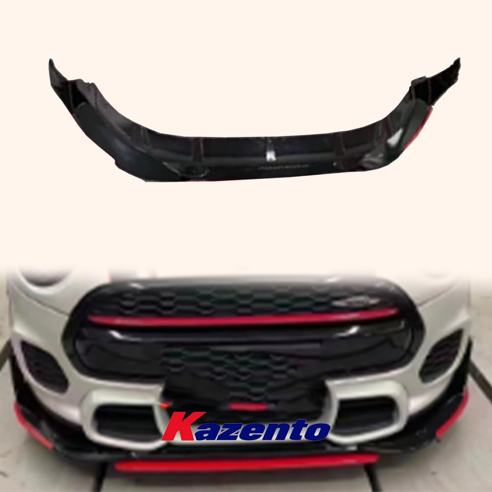 Kazento For Mini Cooper F56 Dry Carbon Fiber GC Style Front Bumper Under Diffuser Lip