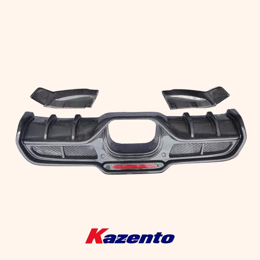 Kazento For Mini Cooper F56 Dry Carbon Fiber GC Style Rear Bumper Trunk Diffuser Lip Kazento Carbon Parts 车身侧板 F56-RL-GC-DCF