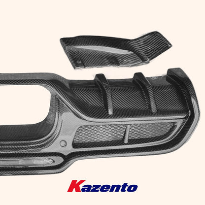 Kazento For Mini Cooper F56 Dry Carbon Fiber GC Style Rear Bumper Trunk Diffuser Lip Kazento Carbon Parts 车身侧板 F56-RL-GC-DCF