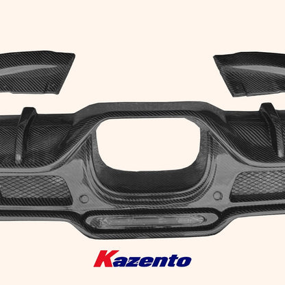 Kazento For Mini Cooper F56 Dry Carbon Fiber GC Style Rear Bumper Trunk Diffuser Lip Kazento Carbon Parts 车身侧板 F56-RL-GC-DCF