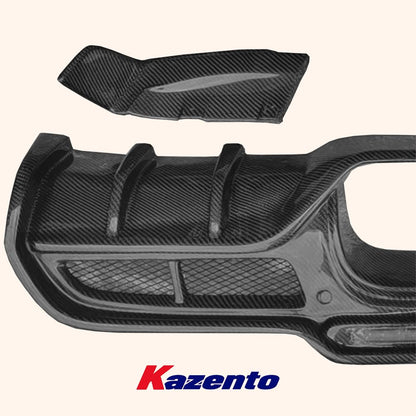 Kazento For Mini Cooper F56 Dry Carbon Fiber GC Style Rear Bumper Trunk Diffuser Lip Kazento Carbon Parts 车身侧板 F56-RL-GC-DCF