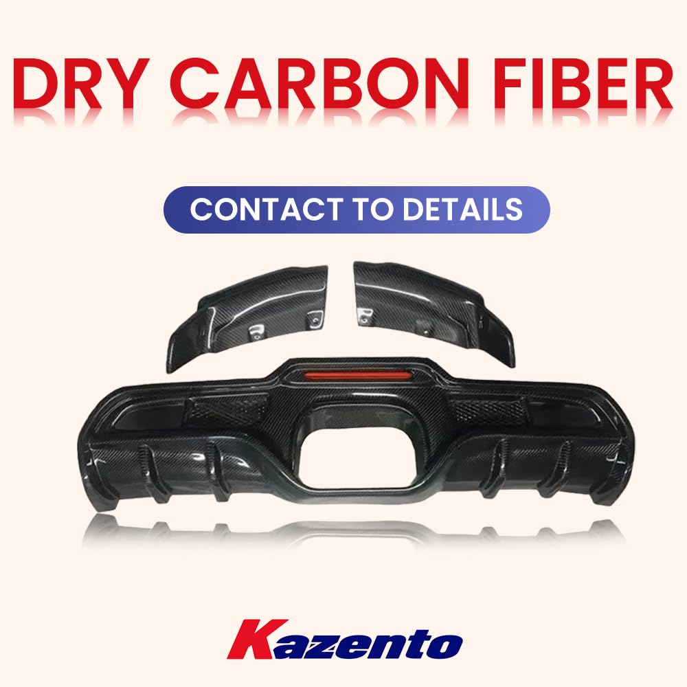 Kazento For Mini Cooper F56 Dry Carbon Fiber GC Style Rear Bumper Trunk Diffuser Lip