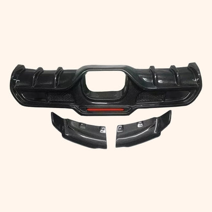 Kazento For Mini Cooper F56 Dry Carbon Fiber GC Style Rear Bumper Trunk Diffuser Lip