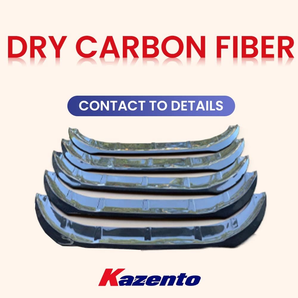 Kazento For Mini Cooper F56 Dry Carbon Fiber LM Style Front Hood Bumper Lip Splitter Kazento Carbon Parts 车身侧板 F56-FL-LM-DCF