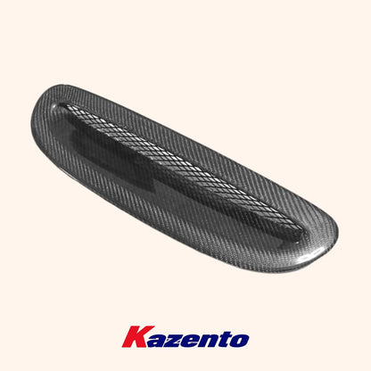 Kazento For Mini Cooper F56 Dry Carbon Fiber OE Style Hood Bonnet Scoop Air Vent Cover