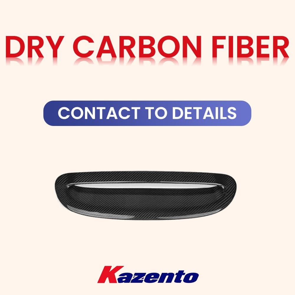 Kazento For Mini Cooper F56 Dry Carbon Fiber OE Style Hood Bonnet Scoop Air Vent Cover