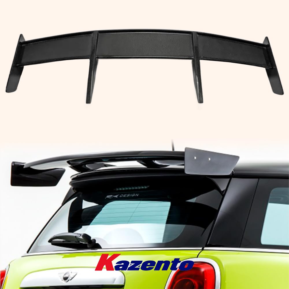 Kazento For Mini Cooper F56 Dry Carbon RK Style Rear Trunk Bumper Spoiler Roof Wing Kazento Carbon Parts 车身侧板 F56-RS-RK-DCF