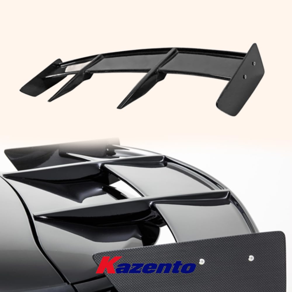 Kazento For Mini Cooper F56 Dry Carbon RK Style Rear Trunk Bumper Spoiler Roof Wing