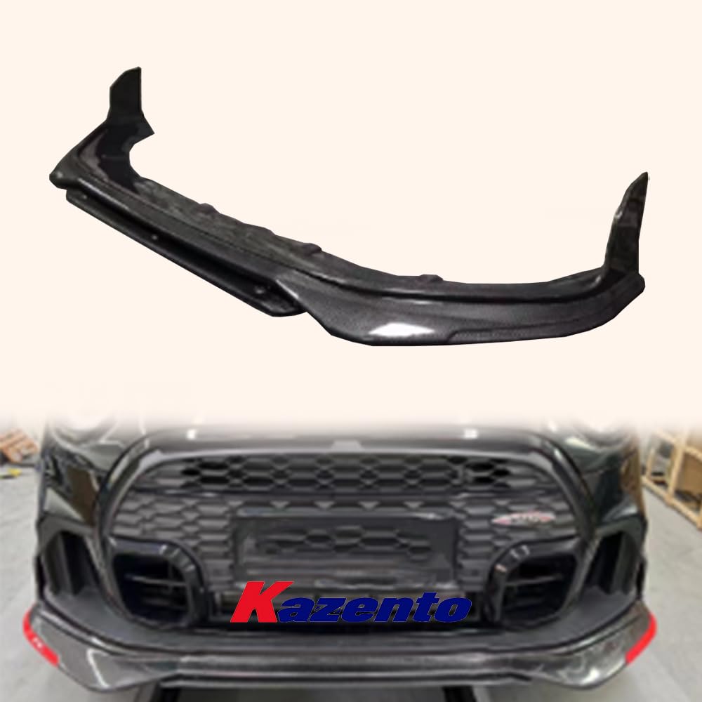 Kazento For  Mini Cooper F56 JCW Carbon Fiber GC2 Style Front Bumper Under Diffuser Lip