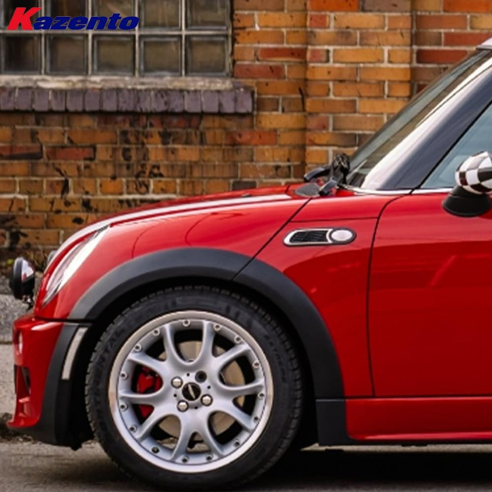 Kazento For Mini Cooper R50 R52 R53 S 02-06 EPA Type Front Vented Fender Fiberglass Kazento Carbon Parts 车身侧板 R53-FF-EPA2-FRP