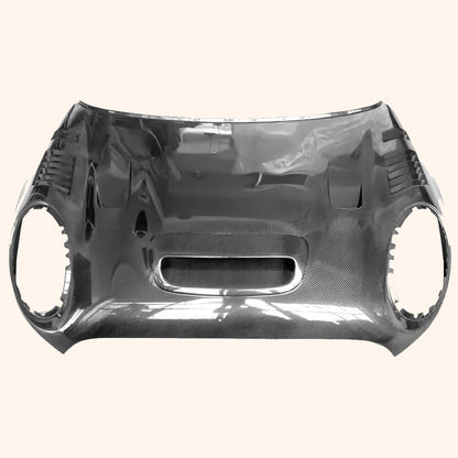 Kazento For Mini F56 Cooper Dry Carbon Fiber AG Style Vented Front Bumper Bonnet Hood Kazento Carbon Parts 引擎盖 F56-HOOD-AG-DCF