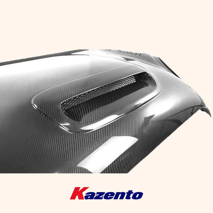 Kazento For Mini F56 Cooper Dry Carbon Fiber AG Style Vented Front Bumper Bonnet Hood
