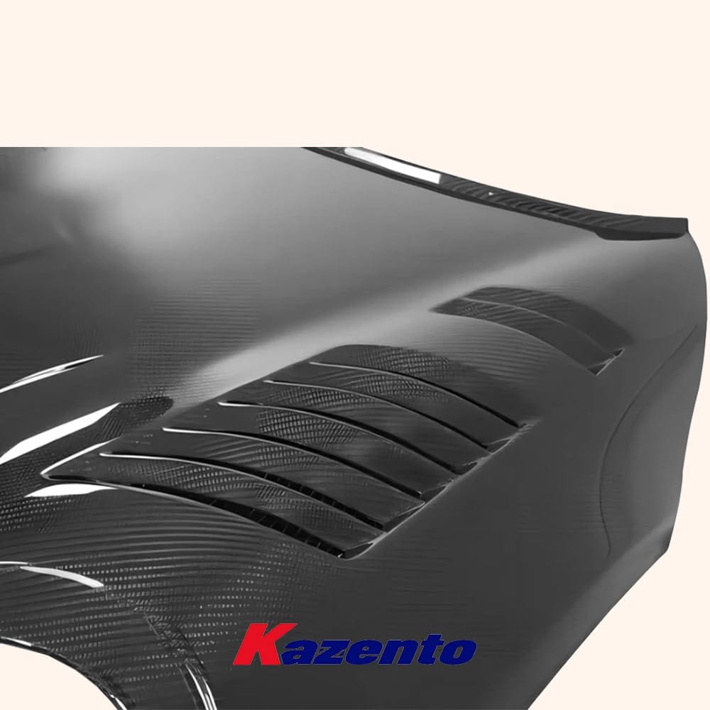 Kazento For Mini F56 Cooper Dry Carbon Fiber AG Style Vented Front Bumper Bonnet Hood