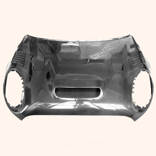 Kazento For Mini F56 Cooper Dry Carbon Fiber AG Style Vented Front Bumper Bonnet Hood