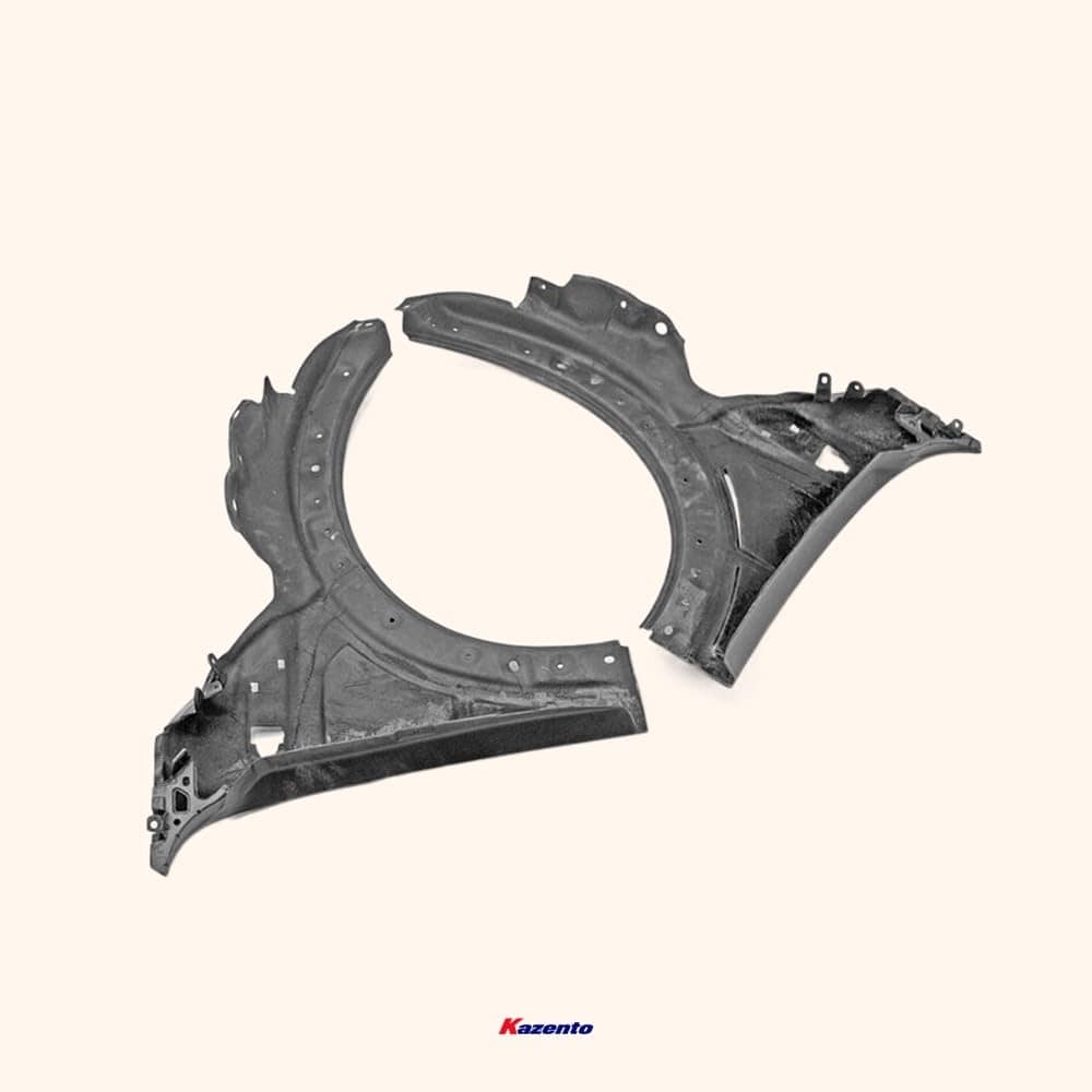 Kazento For Mini R55 R56 Mini Cooper S Epa Type 2 Front Fender Carbon Fiber