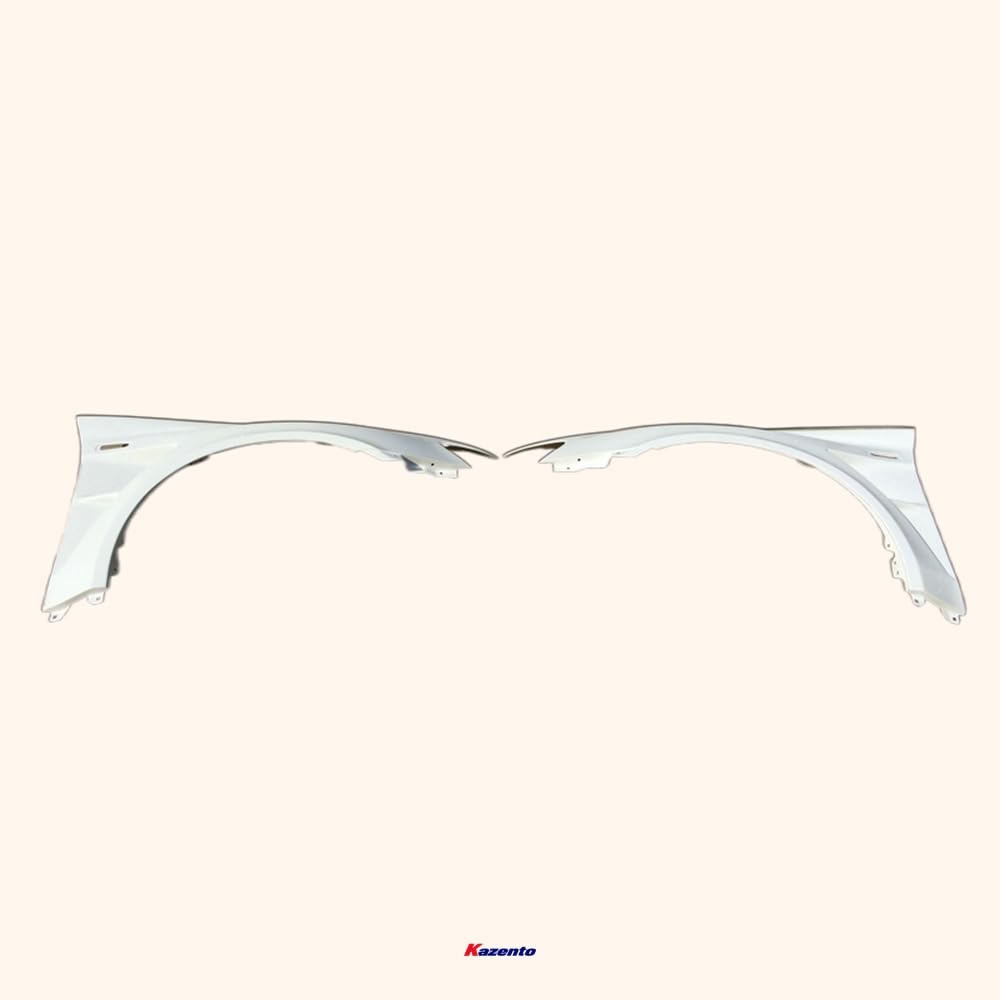Kazento For Mitsubishi Evo 10 Vrs Style Ultimate Front Fender With Appron +8Mm Fiber Glass Kazento Carbon Parts 车身侧板 EVO10-FF-VA-UL-FRP