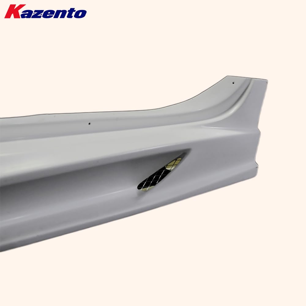 Kazento For Mitsubishi EVO 10 X 07-16 Fiberglass VRS Ultimate Side Skirt With Air Shroud Kazento Carbon Parts 车身侧板 EVO10-SS-VA-UL-FRP