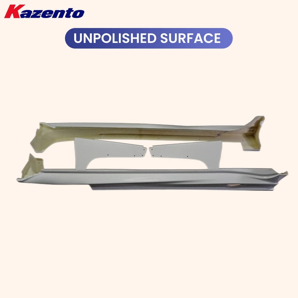 Kazento For Mitsubishi EVO 10 X 07-16 Fiberglass VRS Ultimate Side Skirt With Air Shroud Kazento Carbon Parts 车身侧板 EVO10-SS-VA-UL-FRP