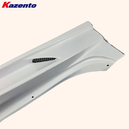 Kazento For Mitsubishi EVO 10 X 07-16 Fiberglass VRS Ultimate Side Skirt With Air Shroud