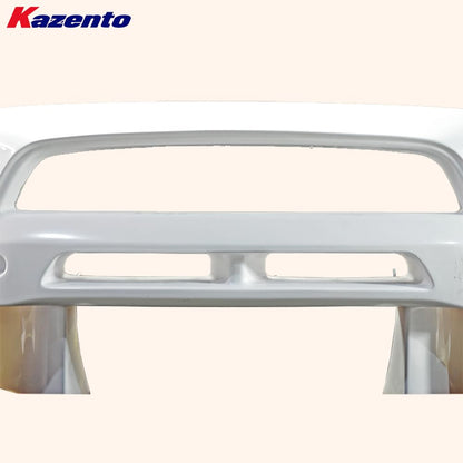 Kazento For Mitsubishi EVO 10 X 07-16 VRS Style Wide Fiberglass Unpaint FRP Front Bumper Kazento Carbon Parts 车身侧板 EVO10-FB-VA-WIDE-FRP