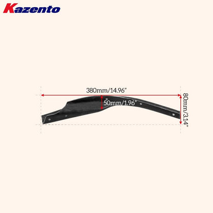 Kazento For Mitsubishi EVO 10 X 07-16 VRS (Wide Bumper Only) Front Hyper Canard Carbon Kazento Carbon Parts 车身侧板 EVO10-CANA-VA-HYP-CF