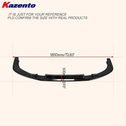 Kazento For Mitsubishi EVO 10 X 07-16 VRS17 Ultim Type Fiberglass Front Bumper Lip Kazento Carbon Parts 车身侧板 EVO10-FL-UTM-FRP