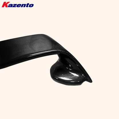 Kazento For Mitsubishi EVO 10 X CZ4A 07-16 Carbon Fiber OE Rear Bumper Trunk Spoiler Kazento Carbon Parts 车身侧板 EVO10-RS-OE-CF