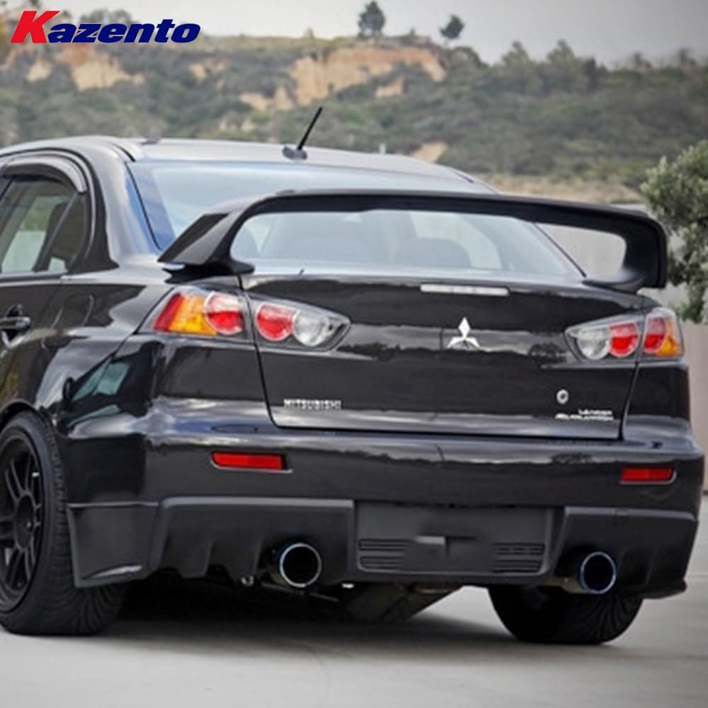 Kazento For Mitsubishi EVO 10 X CZ4A 07-16 Carbon Fiber OE Rear Bumper Trunk Spoiler