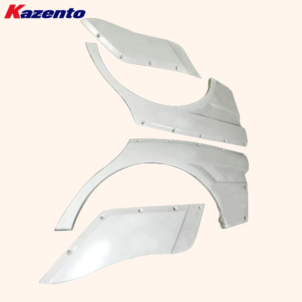 Kazento For Mitsubishi EVO 10 X CZ4A 07-16 CS Style Fiberglass Unpaint Rear Fenders