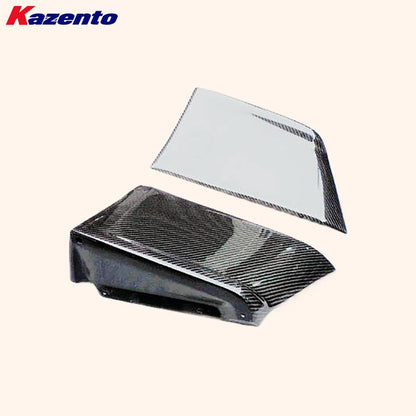 Kazento For Mitsubishi EVO 10 X CZ4A 07-16 KZ Rear Corner Extensions Spat Bumper Molding Kazento Carbon Parts 车身侧板