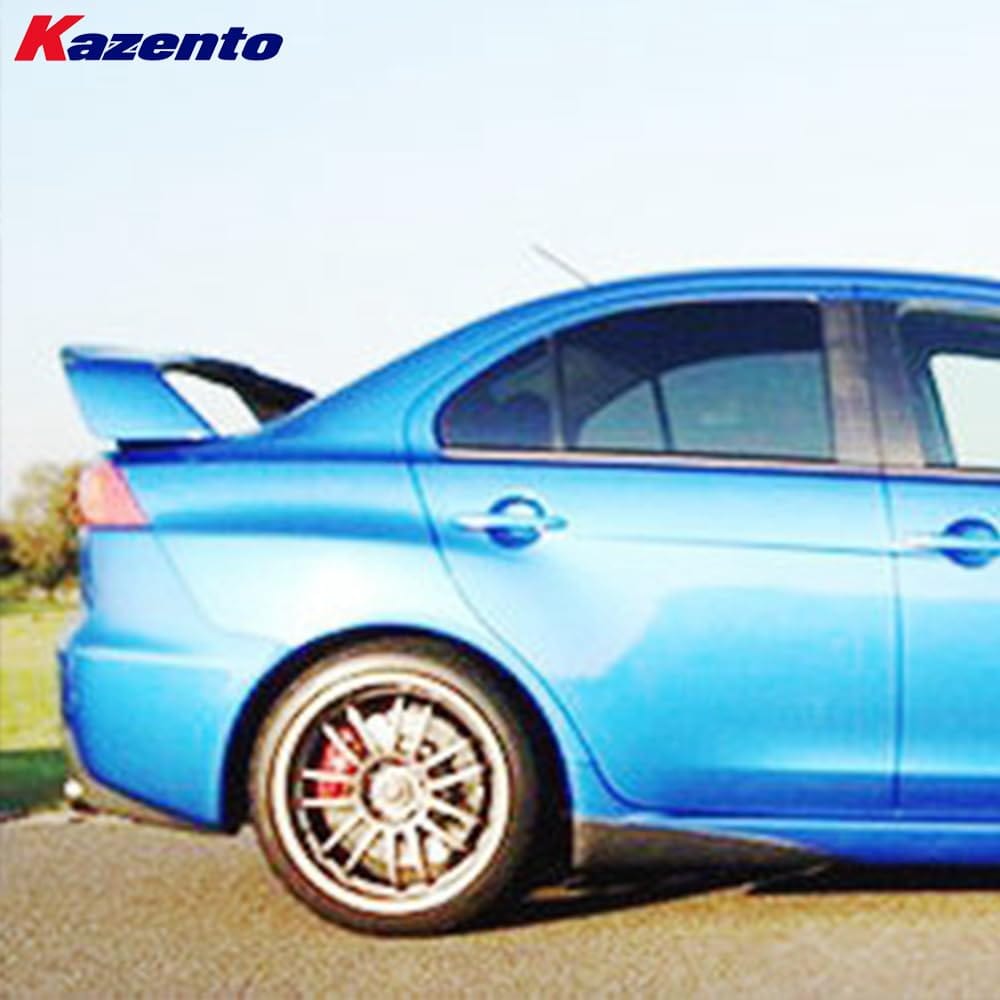 Kazento For Mitsubishi EVO 10 X CZ4A 07-16 KZ Rear Corner Extensions Spat Bumper Molding Kazento Carbon Parts 车身侧板
