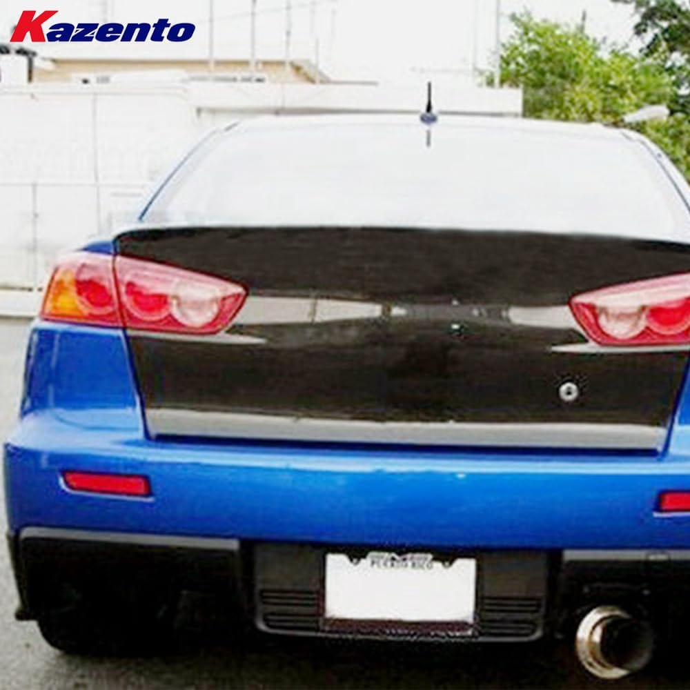 Kazento For Mitsubishi EVO 10 X CZ4A 07-16 KZ Rear Corner Extensions Spat Bumper Molding Kazento Carbon Parts 车身侧板