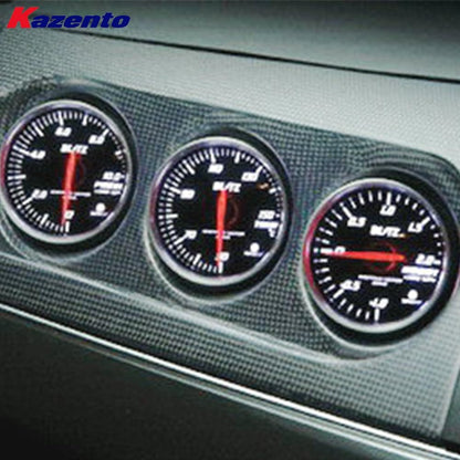 Kazento For Mitsubishi EVO 10 X CZ4A 07-16 RHD Only M7 Fiberglass Triple Gauge Pod 60mm Kazento Carbon Parts 车身侧板 EVO10-POD-TRI-60R-FRP