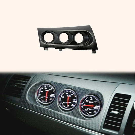 Kazento For Mitsubishi EVO 10 X CZ4A 07-16 RHD Only M7 Fiberglass Triple Gauge Pod 60mm Kazento Carbon Parts 车身侧板 EVO10-POD-TRI-60R-FRP