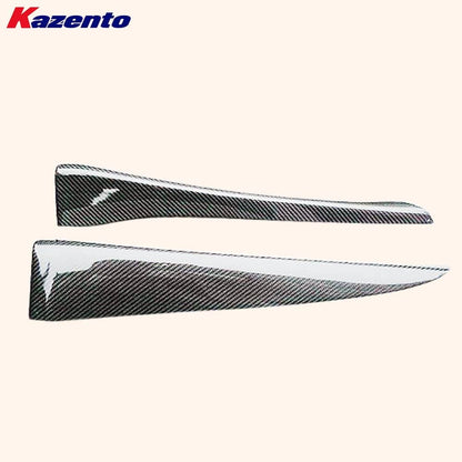 Kazento For Mitsubishi EVO 10 X CZ4A 07-16 V-Style Side Skirts Spats Add On Pair Carbon Kazento Carbon Parts 车身侧板 EVO10-SPAT-SS-CF