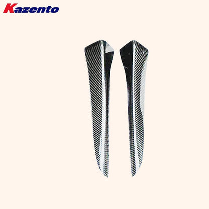 Kazento For Mitsubishi EVO 10 X CZ4A 07-16 V-Style Side Skirts Spats Add On Pair Carbon