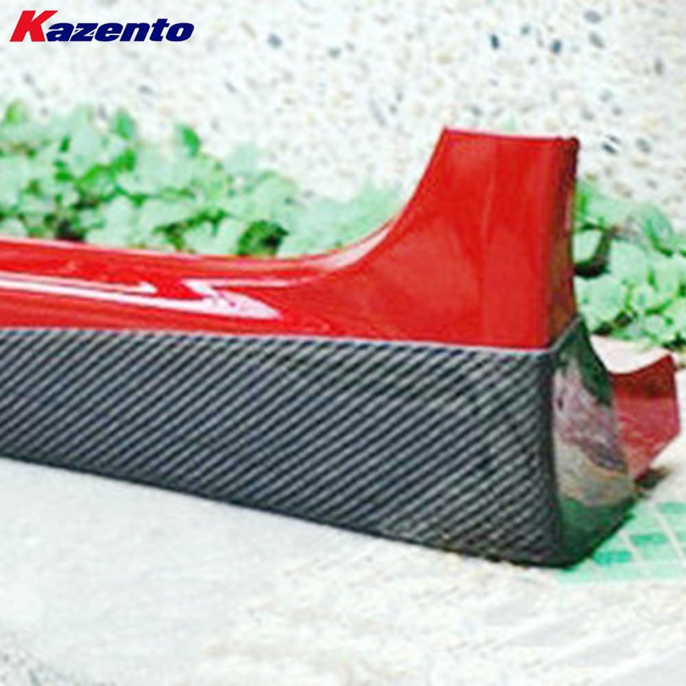 Kazento For Mitsubishi EVO 10 X CZ4A 07-16 V-Style Side Skirts Spats Add On Pair Carbon